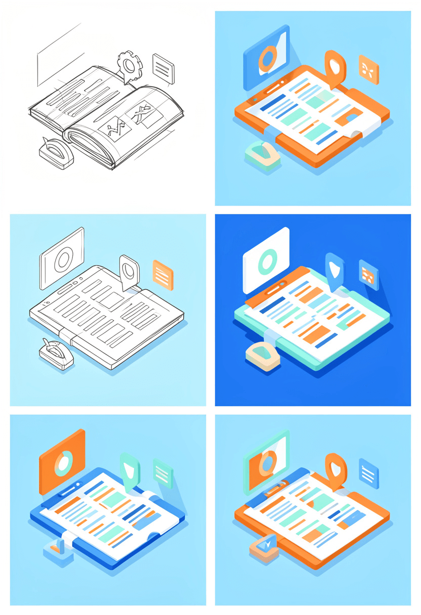 Book and tablet mockup