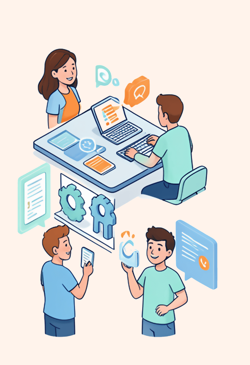 Book and tablet mockup