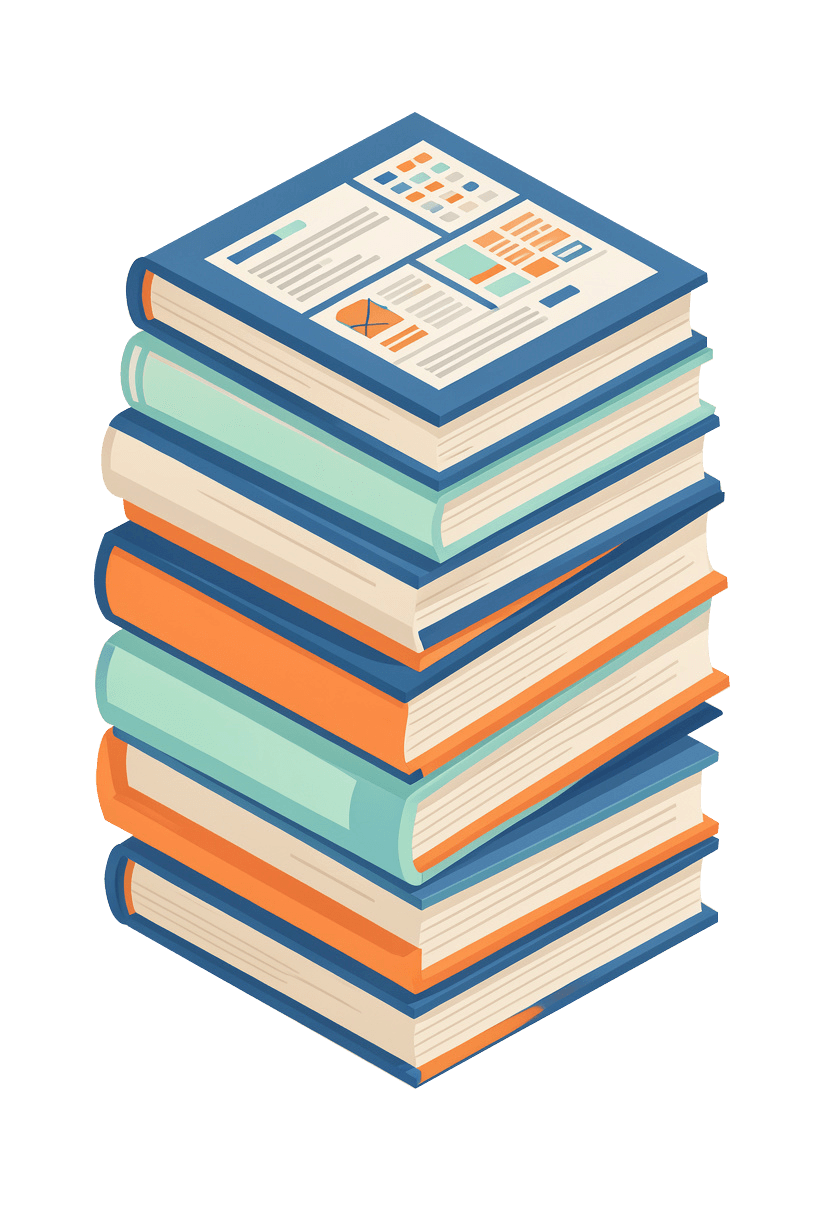 Book and tablet mockup